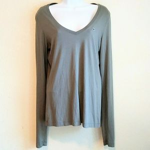 Lacoste Olive Green Long Sleeve Shirt Sz 44 (12)